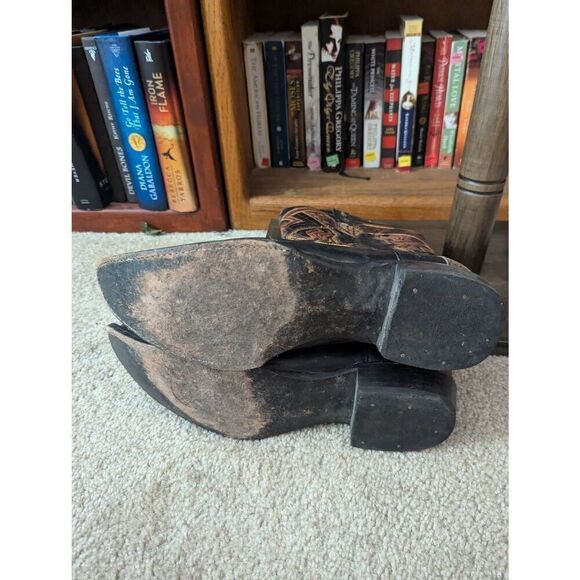 Centenario Mexico Men’s 28 US 9 Custom Mexican Western Cowboy Leather Boots - Picture 5 of 6